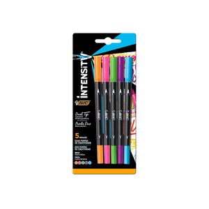 Caneta Bic Intensity Dual Tip 5Unidades