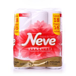 Papel Higiênico Neve Folha Dupla Dermacare Lv18 Pg16 30m