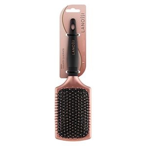 Escova Lanossi para Cabelo Raquete Quadrada Bronze