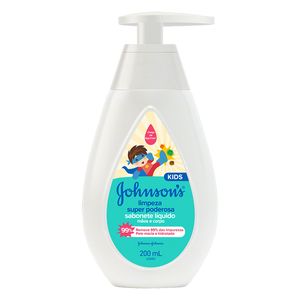Sabonete Liquido Johnson's  Kids Limpeza Super Poderosa 200ml