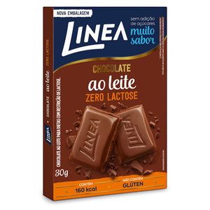 Chocolate Línea Zero Lactose ao Leite 30g
