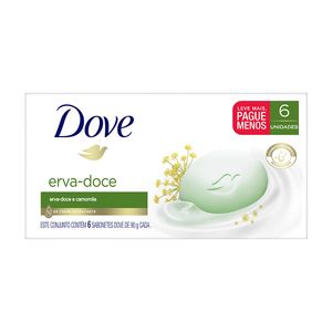 Sabonete Dove Erva Doce e Camomila Lv + Pg - com 6 Unidades 90g