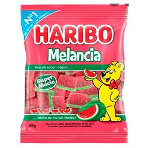 Balas de Gelatina Haribo Melancia 80g