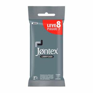 Preservativo Jontex Lubrificado Leve 8 Pague 7un