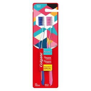 Escova Dental Colgate Twister Macia Leve 2 Pague 1Unidade