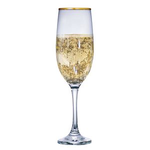 Taca Ruvolo One Filete Dourado para Champagne