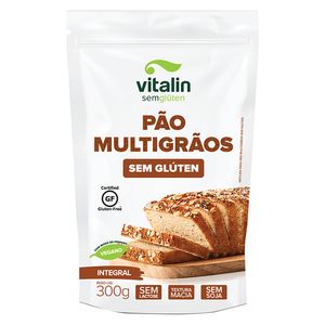 Mistura para Pão Vitalin Integral sem Glúten Multigrãos 300g