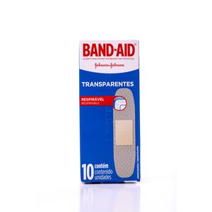 Curativos Band Aid Transparentes com 10Unidades