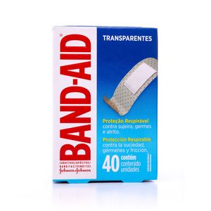 Curativos Band Aid Transparentes com 40Unidades