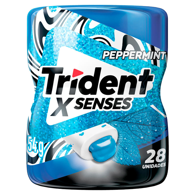 Goma Mascar Trident Senses Peppermint 54g - Covabra