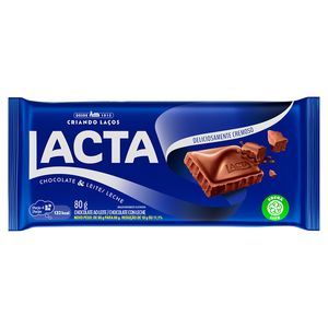 Chocolate Lacta Tablete ao Leite 80g