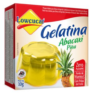 Gelatina Lowcucar Zero Abacaxi 10g