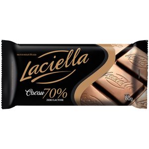 Chocolate Laciella Zero Lactose 70% Cacau 80g