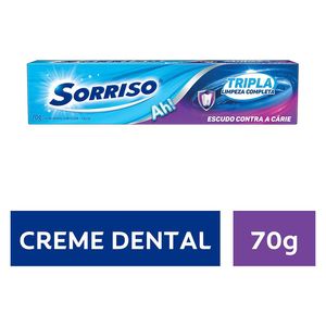 Creme Dental Sorriso Tripla Limpeza Completa 70g