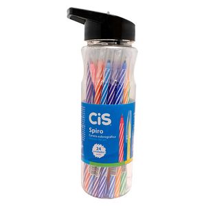 Caneta Cis Spiro Esferográfica 0,07mm Cores Sortidas 1un