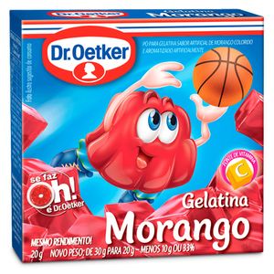 Gelatina Dr. Oetker Morango 20g