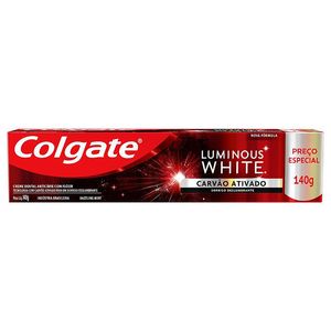 Creme Dental Colgate Luminous White Carvão Ativo 140 g