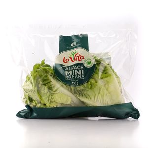 Alface La Vita Mini Romana Bandeja 150g