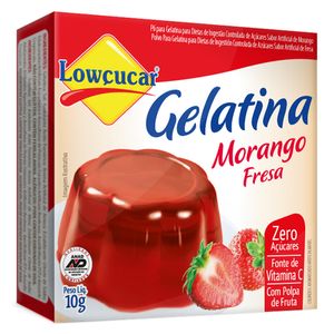 Gelatina Lowcucar Zero Morango 10g