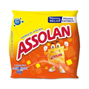 Lã de Aço Assolan 8Unidades