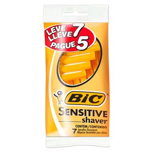 Aparelho Barbear Bic Sensitive Leve 7 Pague 5Unidades