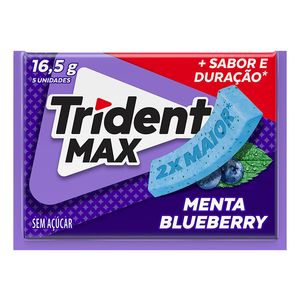 Goma Mascar Trident Max Menta Blueberry 16,5g