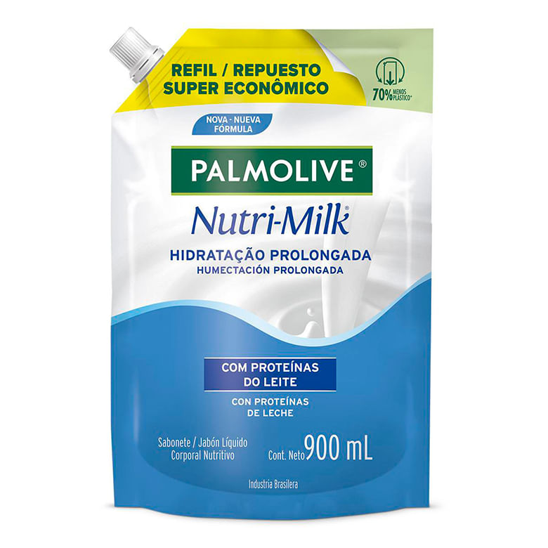 Sabonete Líquido Palmolive Nutri Milk Refil 900ml - Covabra
