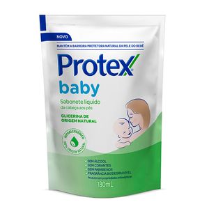 Sabonete Líquido Protex Baby Da Cabeça aos Pés Glicerina Refil 180ml