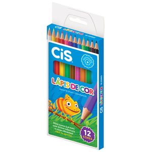 Lápis de Cor Cis Plastic 12 Cores Un