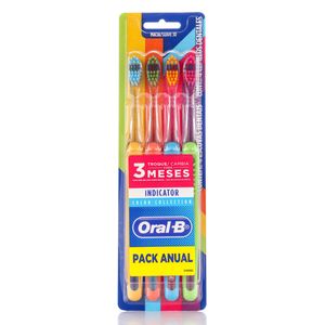 Escova Dental Oral B Color Indicator Collection 4Unidades