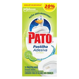 Higienizador Sanitário Pato Pastilha Adesiva Citrus Oferta Especial 3Un