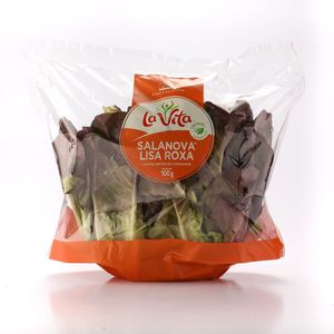 Alface La Vita Salanova Lisa Roxa 100g