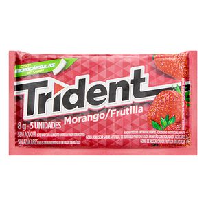 Goma Mascar Trident Morango 8g