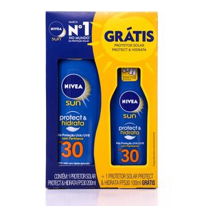 Protetor Solar Nivea Sun Fps30 200ml Grátis 100ml