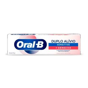 Creme Dental Oral B Duplo Alívio Sensitive + Gengiva 70g