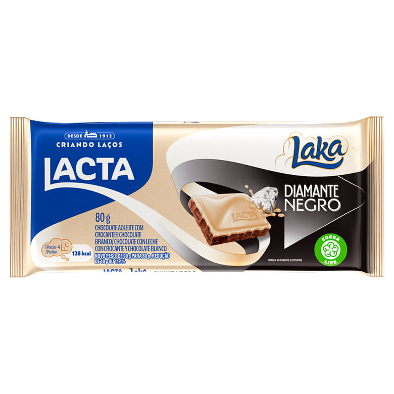 Chocolate Lacta Tablete Diamante / Laka 80g - Covabra