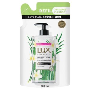 Sabonete Liquido Lux Botanicals Capim Limão e Frangipani Refil 500ml