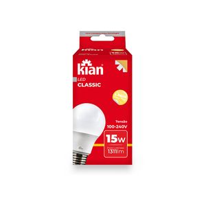 Lâmpada Kian Led Bulbo 15w Bivolt un