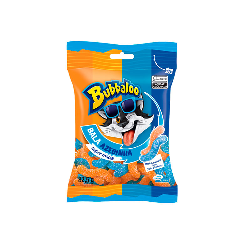 Bala Tutti Frutti Patinhas Bubbaloo Pacote 75g - Caboclo Distribuidor