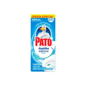 Higienizador Sanitário Pato Pastilha Adesiva Fresh Oferta Especial 3un