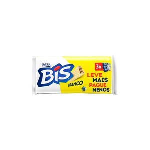 Chocolate Lacta Bis Branco com 3 Lv + Pg- 302,4g