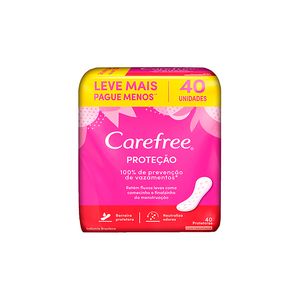 PROTETOR Diário CAREFREE PROTECAO C/PERFUME LV+ PG- 40UN