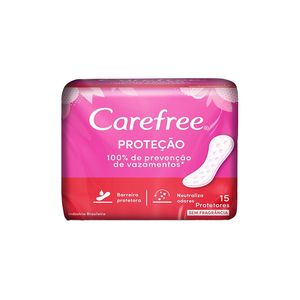 Protetor Diário Carefree Proteção sem Perfume 15Unidades