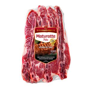 Assado de Tiras Dianteiro Friboi Maturatta Congelado Peça à Vácuo 1 Unidade 2,575kg