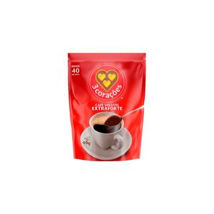 Café 3 Corações Solúvel Extraforte Sachê 40g