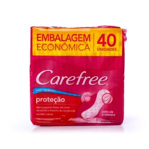 Protetor Diário Carefree Proteção sem Perfume Lv + Pg - 40un