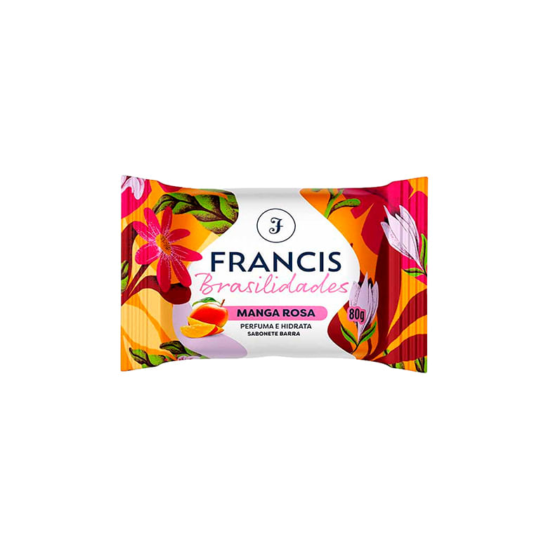 Sabonete Francis Brasilidades Manga Rosa 80g - Covabra