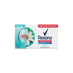 Sabonete Rexona Antibacterial Fresh Embalagem Familia com 6 84g