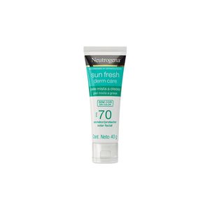 Protetor Solar Neutrogena Sun Fresh Facial Pele Mista e Oleosa Fps 70 40g