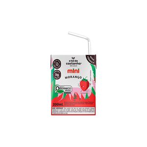 Bebida de Castanha de Caju A Tal da Castanha Orgânica Morango 200ml
